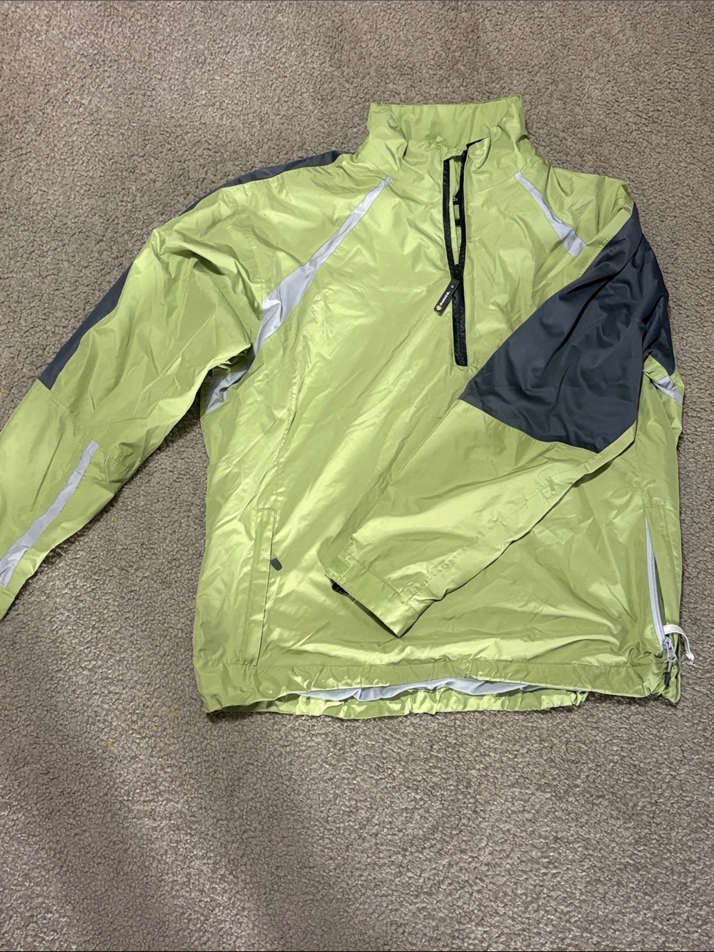 SunIce size XL Men's Lime Green Windbreaker Jacket - Lightweight Shell